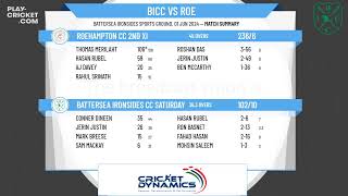 Battersea Ironsides CC Saturday 2nd XI v Roehampton CC 2nd XI [upl. by Llet92]