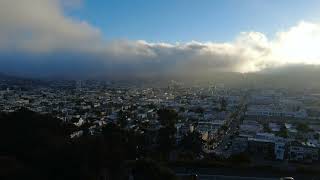 Life in FF ⏩ Fog boiling over the San Francisco Mission [upl. by Tanah]