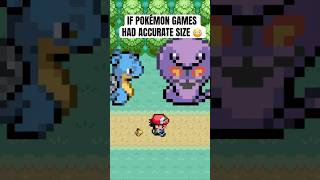 If Pokemon games were accurate size 😳 pokemon shorts [upl. by Shalna484]