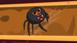 Incy Wincy Spider  Halloween Nursery Rhymes For Children [upl. by Yblok]