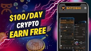 100Day Earn Free Crypto With Satoshi Mining Android App [upl. by Acsirp]