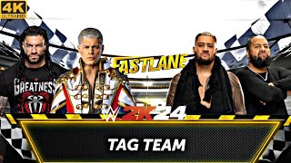 wwe 2k24 tage team team roman vs team solo wrestling fightforyou viralvideo shorts [upl. by Ikim797]