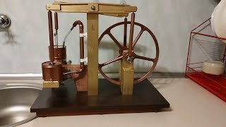 Silnik Stirlinga 9 dwu belkowy DIY Stirling 9 two beam engine DIY [upl. by Avah]