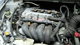 2005 Toyota Corolla 1ZZFE 18L I4 Engine Idling amp Revving After Spark Plugs Replacement [upl. by Deonne]