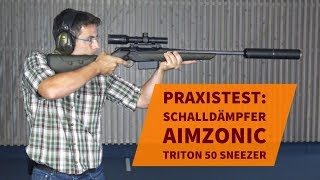 Schalldämpfer für Jagdgewehr im Test JagdSchalldämpfer aimZonic Triton 50 Sneezer  unzerstörbar [upl. by Snilloc]