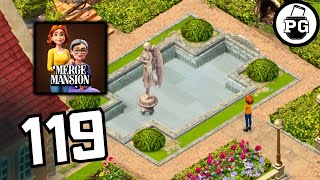 Repairing Fountain in Flower Garden 🏡 Merge Mansion  Gameplay Walkthrough  Part 119 [upl. by Calvinna]