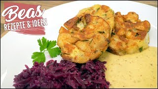 Serviettenknödel mal anders  Weißwurst Brezel Knödel Rezept Bretzenknödel [upl. by Kammerer]