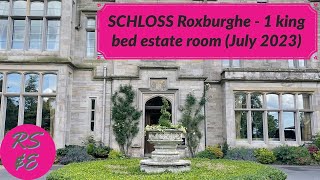 SCHLOSS Roxburghe  1 King Bed Estate Room Tour  FiveStar Scottish Borders Hotel July 2023 [upl. by Anilra]