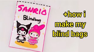 🎀HOW TO MAKE A BLIND BAG  sanrio edition  ASMReasy tutorial 🎀 [upl. by Lorrac]