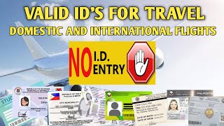 WHAT ARE THE ACCEPTABLE IDS WHEN YOU TRAVEL DOMESTIC AND INTERNATIONAL FLIGHTSPHILIPPINES [upl. by Pevzner]