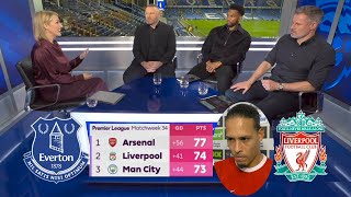 Everton vs Liverpool 20 The Title Race With Liverpool Is Over Virgil Rooney And Carragher Reaction [upl. by Maclean]