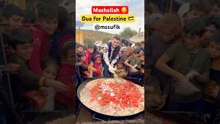 Mashallah 🥰Dua for Palestine🇵🇸 food duet cute islam muslim cznburak trending reels short [upl. by Anelyak]