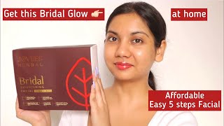 Jovees Bridal Facial Kit Review  How to use for bright skin [upl. by Nahama424]