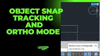 OBJECT SNAP TRACKING AND ORTHO MODE snapping ortho art autocad architectdesign homearchitect [upl. by Dionne451]