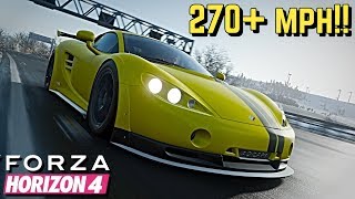 FORZA HORIZON 4  270 MPH Ascari KZ1R Tutorial [upl. by Satsoc]