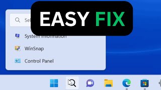 Windows 11 Taskbar Search Not Working Easy Fix [upl. by Drol]