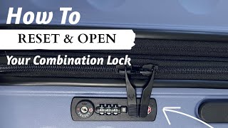 How to Reset Your Suitcase TSA Combination Lock [upl. by Larrej412]