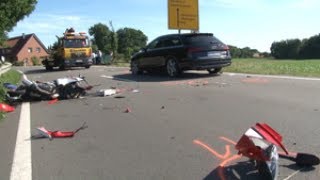 Ein Toter nach Motorradunfall in Mettingen [upl. by Hortense]