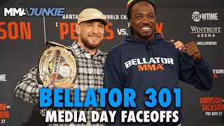 Bellator 301 Media Day Faceoffs AmosovJackson PettisMix SabatelloStots 2 and More [upl. by Adlesirg]