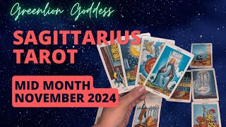 SAGITTARIUS TAROT quotYOUR LUCK IS ABOUT TO CHANGEquot MID MONTH NOVEMBER 2024 [upl. by Wrennie]