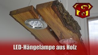 LED Deckenlampe aus Holz  Garagengurus 18 [upl. by Eliason]