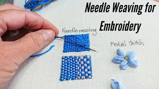 Needle Weaving A Most Beautiful Embroidery Technique [upl. by Celestia]