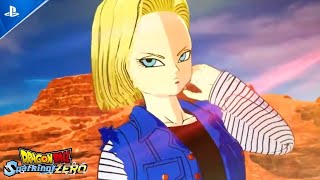 NEW ANDROID 18 GAMEPLAY  SPARKING ZERO [upl. by Allanson]