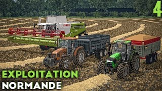 Farming Simulator 17  Exploitation Normande  Machine à palettes et moisson  4 [upl. by Rayle]