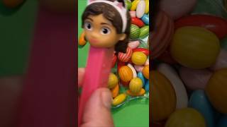 ASMR unboxing of sweets Multicolored dragee in unusual packaging candy rainbowsatisfying [upl. by Anedal321]