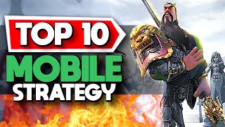 Top 10 BEST Mobile Strategy Games Android  iOS [upl. by Engapmahc104]