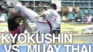 Karate Kyokushin vs Muay Thai [upl. by Byran]