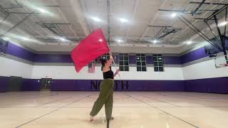 Downers Grove North DGN 20242025 Winter Guard Audition Routine  Front View [upl. by Aihsekal]