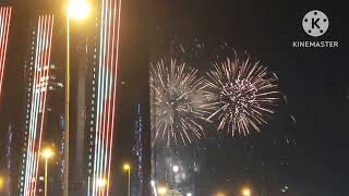 BAHRAIN NEW YEAR FIREWORKS 🎆 [upl. by Ydualc]