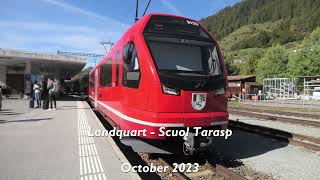 Landquart  Scuol Tarasp October 2023 [upl. by Shandeigh203]