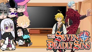 black Clover react to seven deadly sins3Gacha LifeMeliodasBan [upl. by Ennayhc]