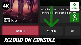 xCloud is now in Game Pass app for Series XS and Older consoles [upl. by Tu]