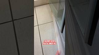 Glass shower door plastic sweep fix cdoe shower door plastic repair fix engineering hotel [upl. by Novaat648]