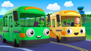 The wheels of the Baby Bus  Turuleca The Chicken  Cleo amp Cuquin  Kids  Songs [upl. by Atiuqrahc]