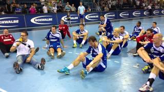 VfL Gummersbach  Emotions 3  Humba Tätärä Hinsetzen  Sa 24082013  Schwalbe arena [upl. by Midan]