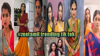 Zee tamil serial actor and actress latest tik tok videos 😍💕part  7teddysfuntime [upl. by Steffane]