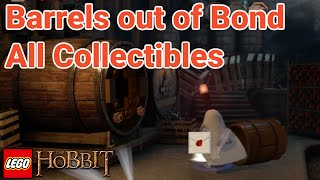 Barrels out of Bond  All Collectibles  10 Minikits  4 Treasures  Recipe  Lego The Hobbit [upl. by Donaldson]