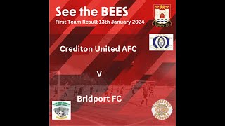 Crediton v Bridport 13th January 2024 [upl. by Tattan]