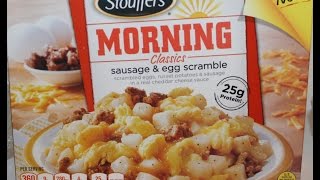 Stouffers Morning Classics Sausage amp Egg Scramble Food Review [upl. by Durno]