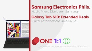 Samsung Galaxy Tab S10 Series Extended Deals Digital Ad Q4 2024 15s Philippines 11ST [upl. by Ikin]