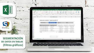 ¿Cómo insertar segmentación de Datos en Excel Filtros gráficos en tablas SMARTpro Academy [upl. by Doownel]