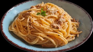 Rezept Spaghetti mit Thunfisch Sahne Käse  sehr lecker einfach und cremig [upl. by Corri14]