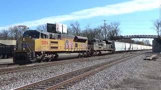 UP 3058 at Rondout IL [upl. by Harbard]