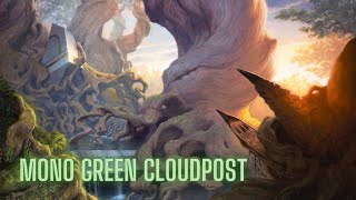 RUG Sneak Attack vs Mono Green Cloudpost MTGO Legacy League match [upl. by Pogah]