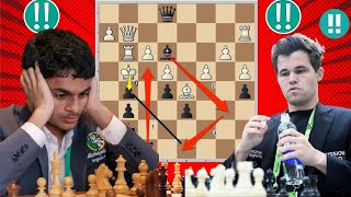 Best Wonderful Chess Game  38 By Magnus Carlsen vs Nihal Sarin [upl. by Yenahpets]