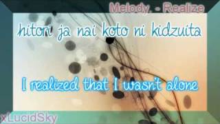 Melody  Realize Lyrics [upl. by Norra]